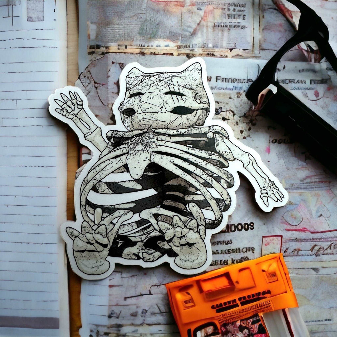 143 Skeleton Sticker