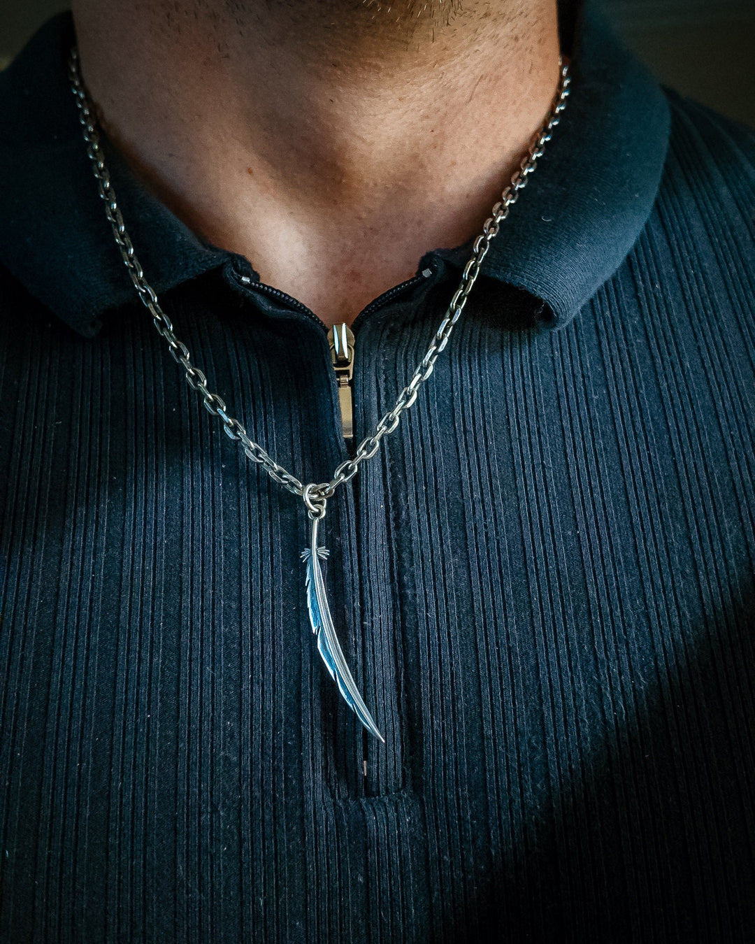 Feather Blade Necklace Pendant