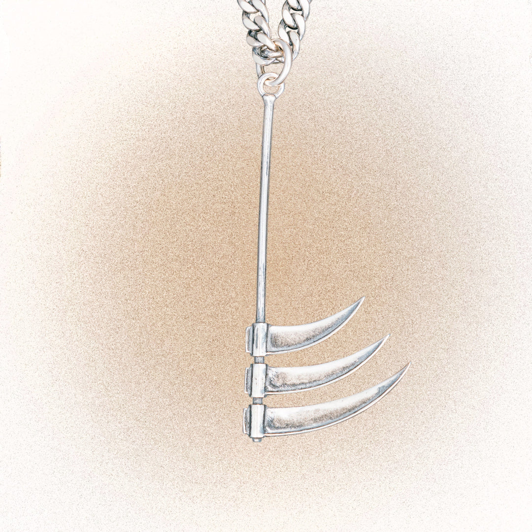 Triple Scythe Necklace Pendant