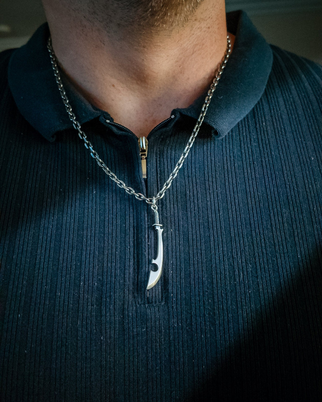 Shadow Demon Sword Necklace Pendant