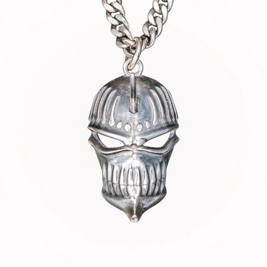 Visored Mask Necklace Pendant