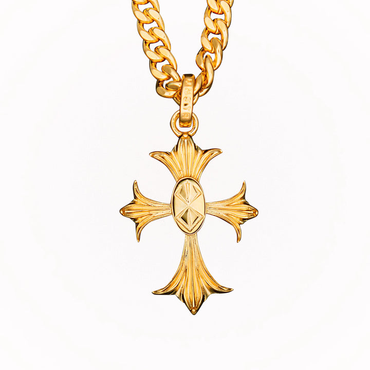 Gold Chrome Sacrifice Necklace Pendant