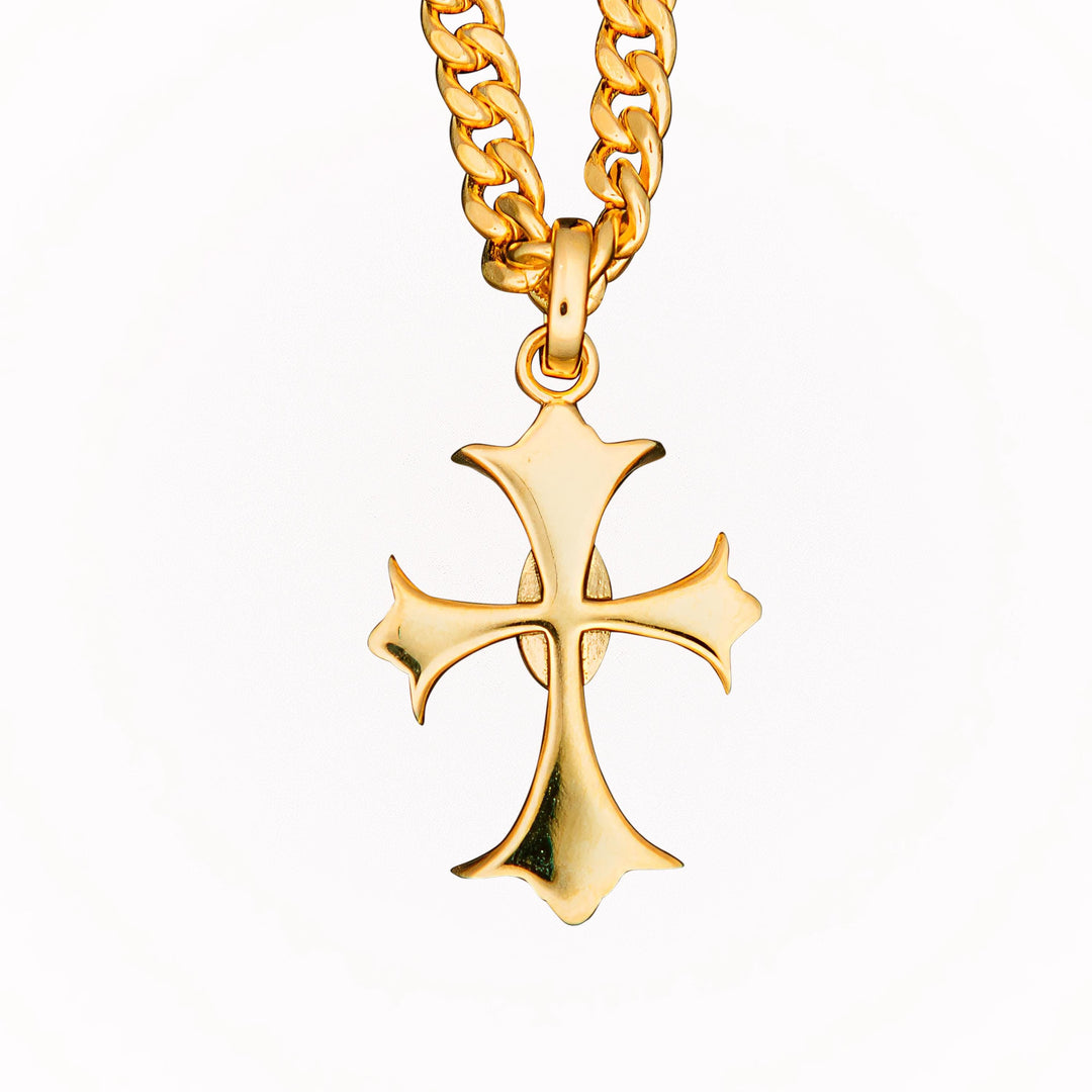 Gold Chrome Sacrifice Necklace Pendant