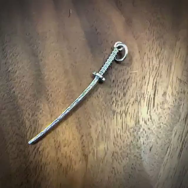 Thunder Breathing Sword Necklace Pendant