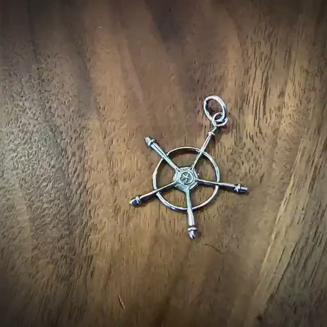 Destruction Cross Necklace Pendant