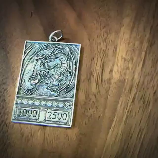 B.E.W.D Card Necklace Pendant